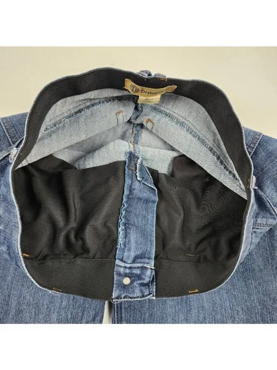 Democracy Jeans Women 16W Blue AB Technology Skyrise Frayed Hem Denim (33x25) - Picture 5 of 11